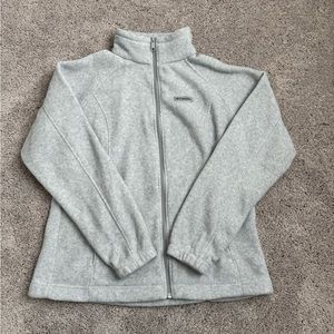 COLUMBIA zip-up JACKET in GREY, size LARGE